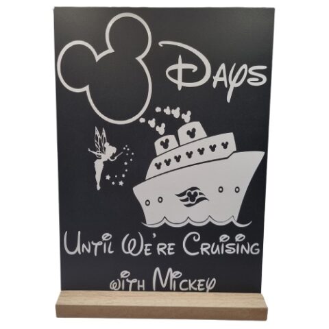 Disney Cruise Countdown Timer Blackboard - Little Miss Creative